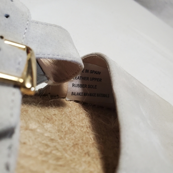 House of Harlow 1960 Suede Open Toe Espadrille Sandals Beige Grey Size US 6 - Picture 11 of 11